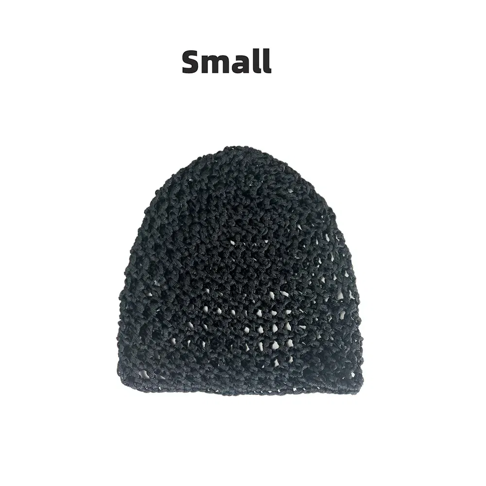 Color: WHITE - Womens Mesh Hair Net Crochet Cap Stylish Bar Hair Net Hand-crocheted Silk Mesh Hair Accessories Hats Turban Night Cover  Beanie