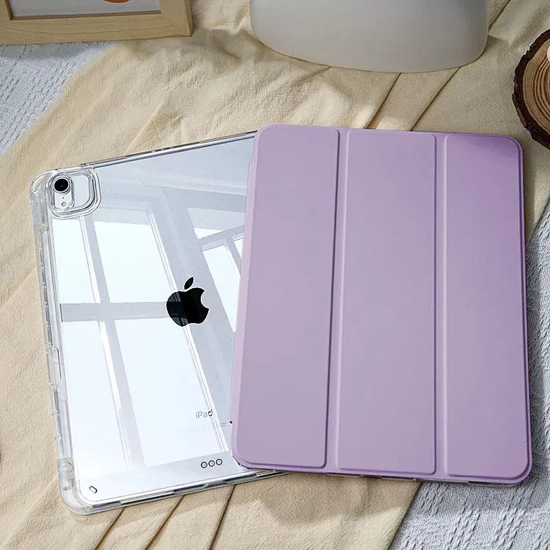 Color: PURPLE, Size: Fifteen - For 2025 iPad Air 11 Case iPad 10th Generation 11th A16 9th Cover Gen iPad Pro11 4 5 10.9in 12.9 M2 M3 M4 Pencil Holder Case
