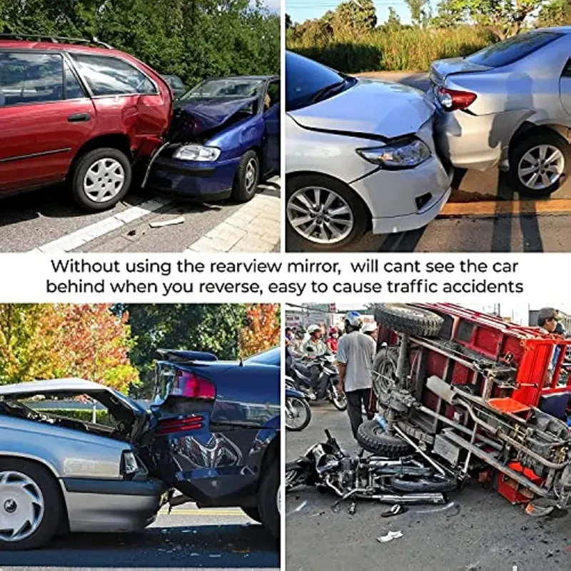 11.81 Inch Panoramic Convex Rear View Mirror - Anti-Glare Wide Angle