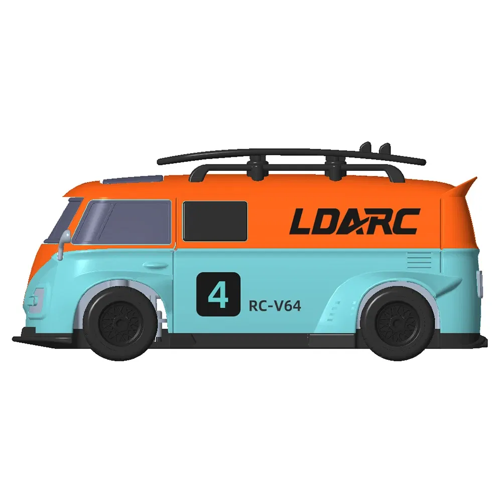Color: green - LDARC V64 1/64 MINI RC Simulated Electric Remote Control Model Car Tabletop Bus Vehicle RTR 2.4GHz Adults Children's Toys