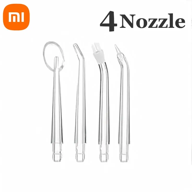 Color: Pink - Xiaomi Intelligent Pulse Dental Floss Portable Cleaning 3 Modes Waterproof Rechargeable Dental Cleaner With 4 Nozzles Clean Gums