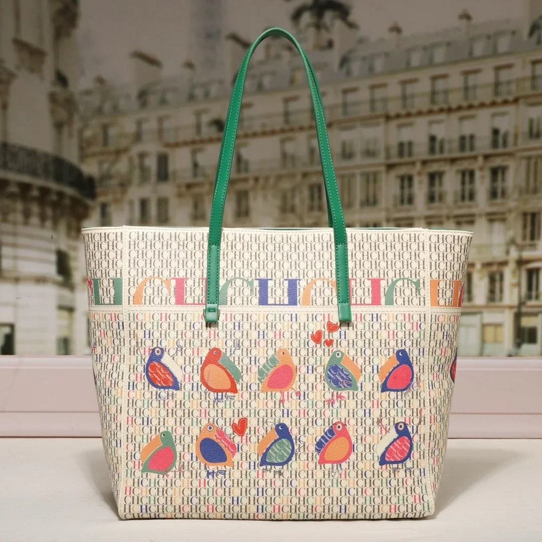 Color: Blue - Fashion Luxury Unique Leather Tote Bag with Fashionable Letter Logo Best for Women's Shopper Purposes