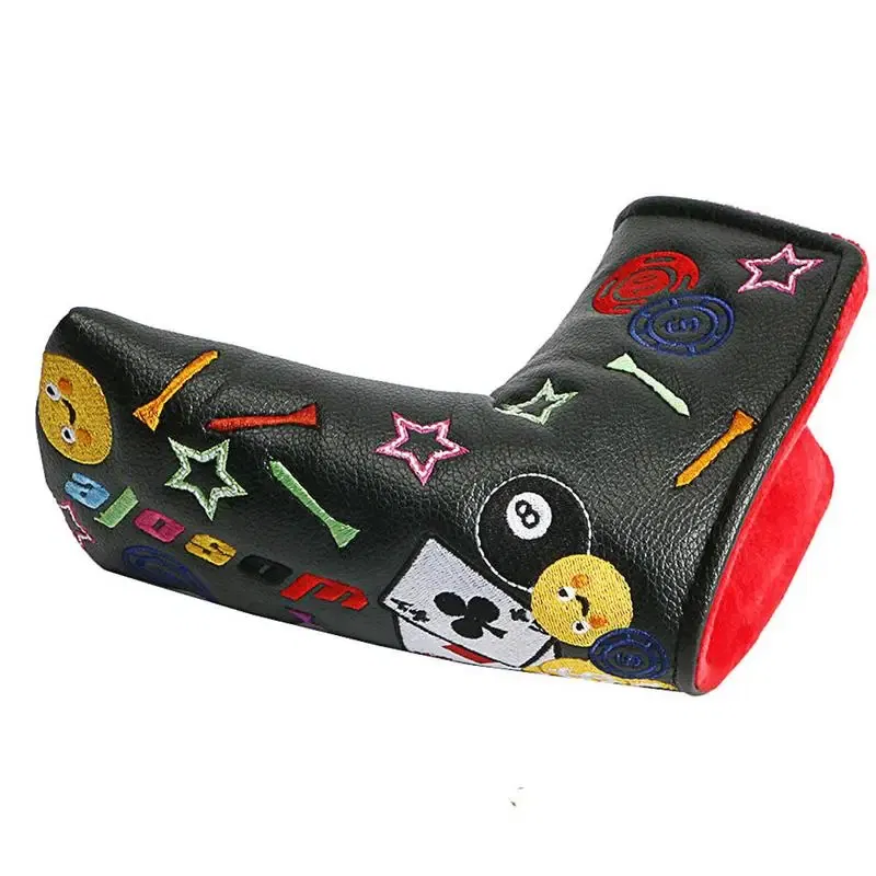 Ships From: CN, Color: Beige - Golf Iron Covers Golfs Rod Covers Golfing Golf Iron Head Covers PU Leather Waterproof Golf Club Headcover Iron Putter Head Cover