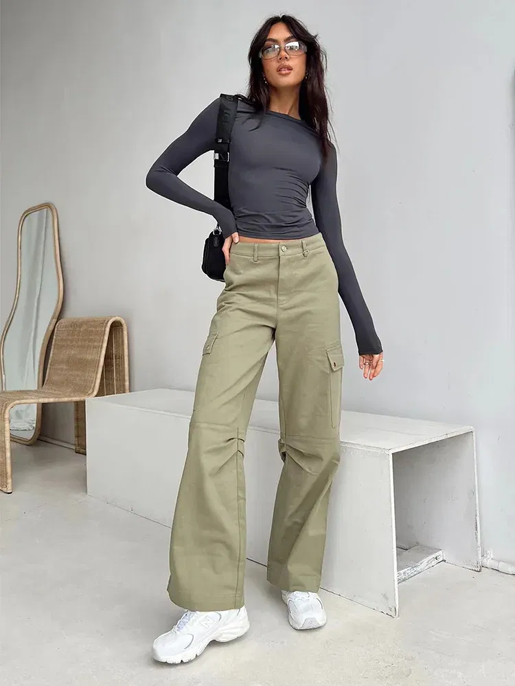 Color: Brown, Size: M - Women Casual Long Sleeve T-Shirts Spring Autumn Solid Slim Fit Pullovers Tees Shirts Female Streetwear Base Tees Tops