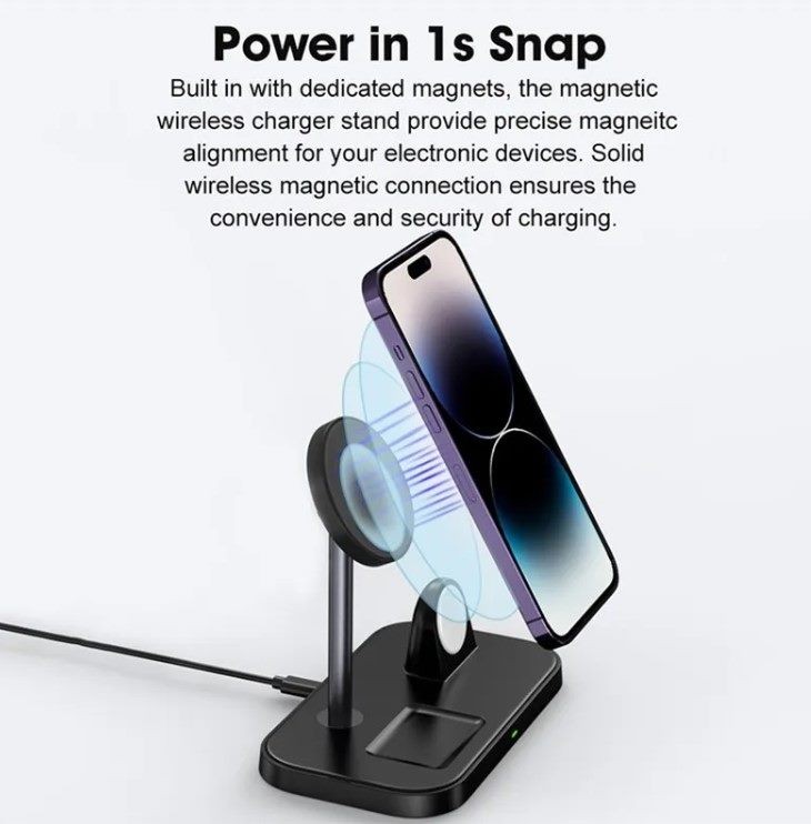 3 in 1 Magnetic Wireless Charger for Apple