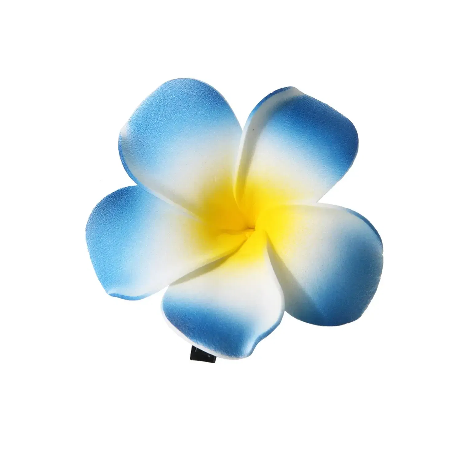 Color: Red - 5.5/7/8/9cm Plumeria Flower Hair Clips For Girls Women Hairpins Egg Flower Barrette Hawaiian Wedding Artificial Headwear