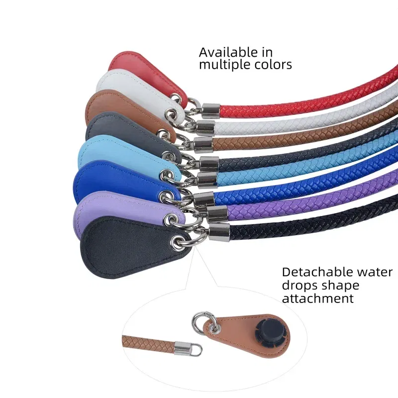 Color: SKY BLUE, Ships From: CHINA - 2025 Obag PU Woven braided leather Rope Handles strap belt for O Bag accessoires Tote Bag Women's Bag Accessories