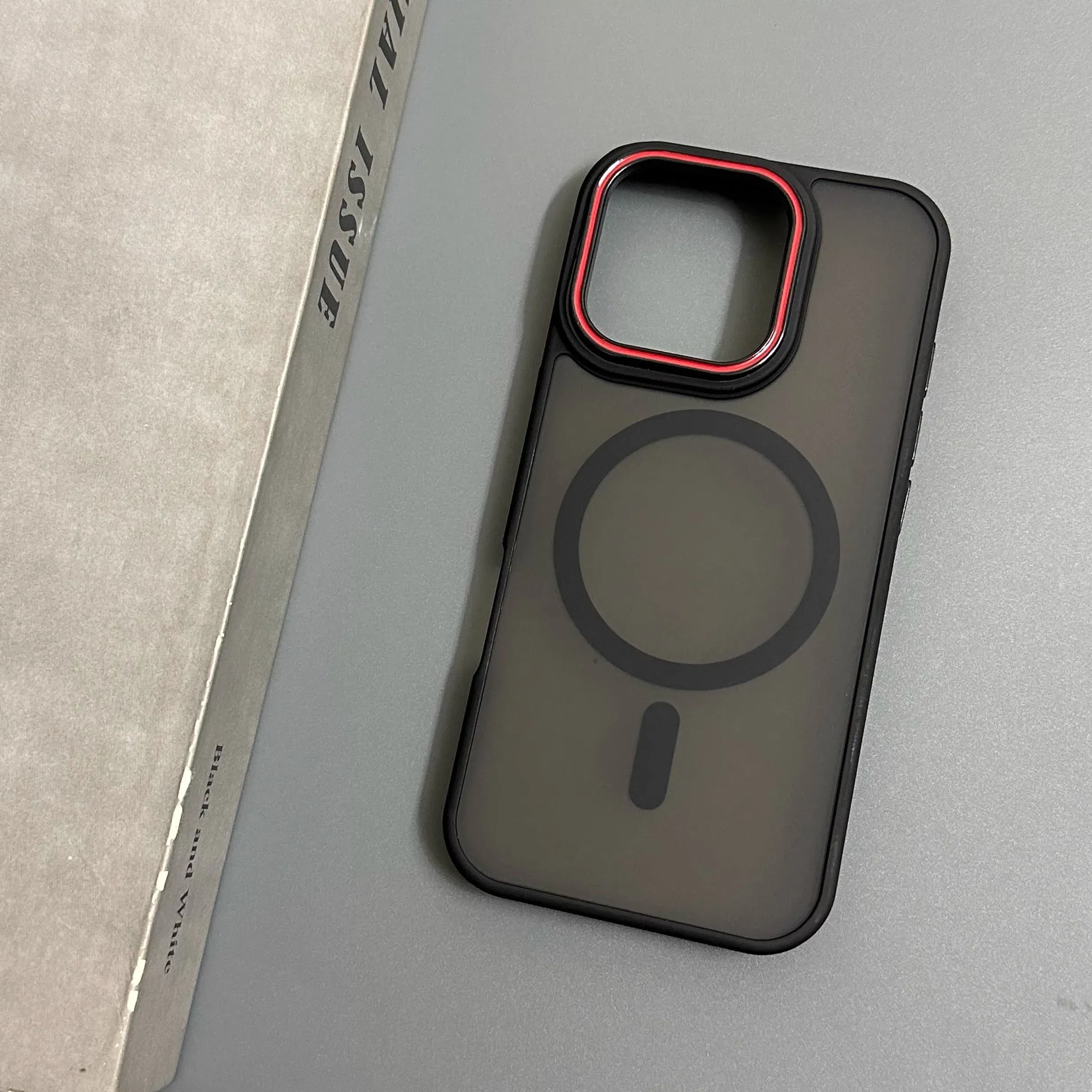 Color: black, Compatibility by Model: iPhone 13 Pro Max - Wireless Charging Matte Magnetic Case for iPhone 17 16 ProMax 15 14 Plus 13 12 11 17 Air Anti Fall Bumper Translucent TPU Cover