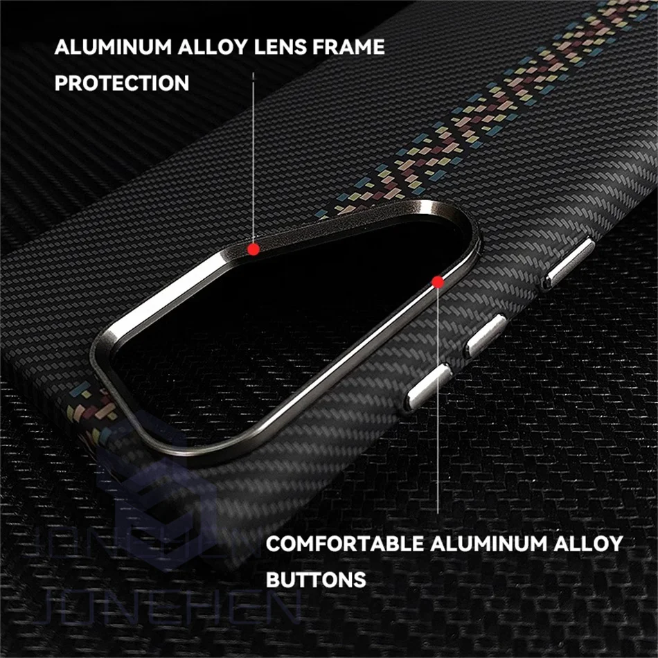 Color: Blue, Material: Silicon - Carbon Fibre 3D Relief For MagSafe Case For Samsung Galaxy S24 Ultra S23 Plus Wireless Charge Hard PC Shockproof Magnetic Cover