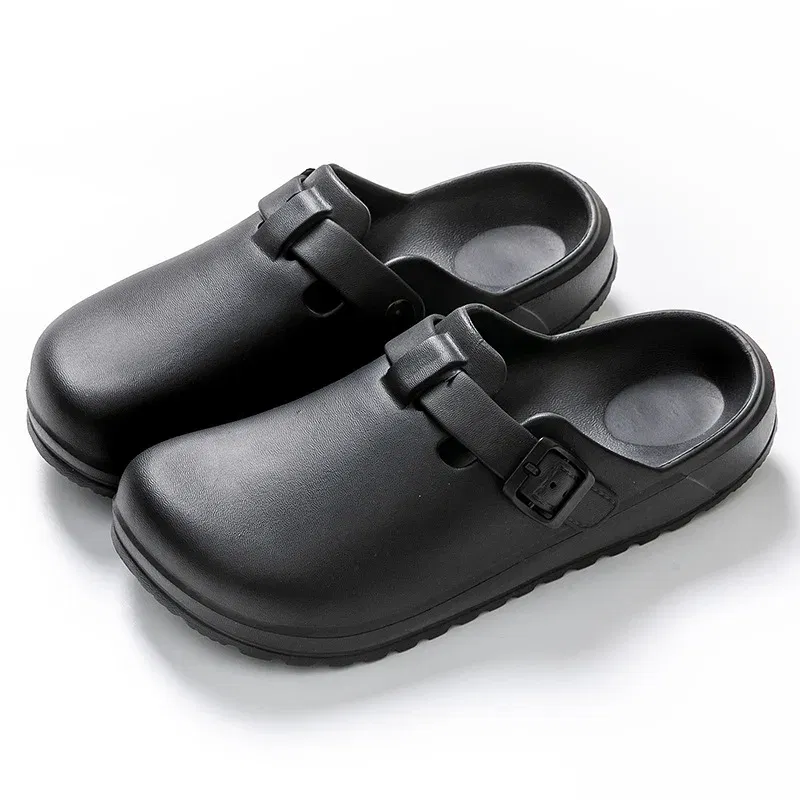 Color: BRONZE, Shoe Size: 38 - Eyriphy Women Clogs Slippers Men Working Shoes Nurses Soft Eva Slides Anti-Slip Lab Waterproof Medical Slippers Fashion Sandals