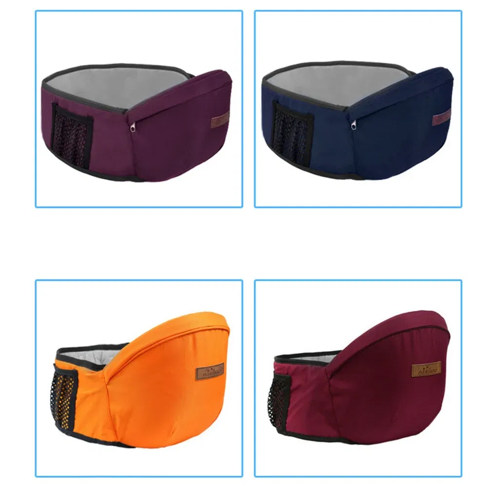 Color: Blue - Baby Carrier Waist Stool Walkers Baby Sling Hold Waist Belt Backpack Hipseat Belt Kids Adjustable Infant Hip Seat