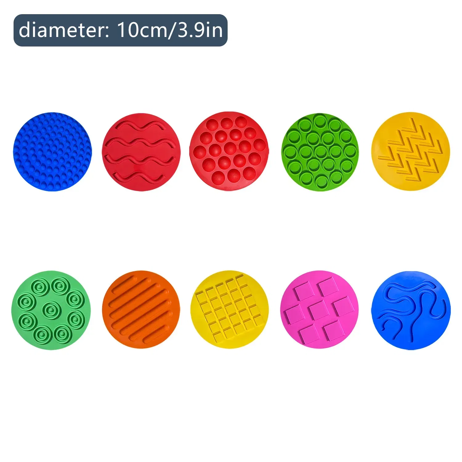 Color: Pink - Children's Tactile Sensory Training Mat Acupressure Pad Foot Massage Mat Children's Baby Acupressure Pad Toe Pressure Pad