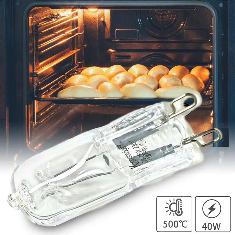 Wattage: 50w, Ships From: CN - G9 Oven Light High Temperature Resistant Durable Halogen Bulb Lamp For Refrigerators Ovens Fans 40W 500?„? Pin Bulb 110V-240V