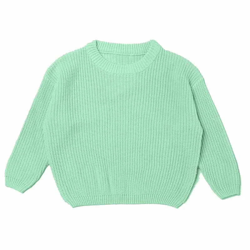 Color: Turquoise, Size: M, Age Range: 0-3M - Personalized sweaters for cherished babies.Celebrate your little one's name with unique, custom-made thick knitted sweaters