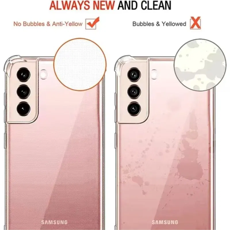 Color: Khaki - Clear Shockproof Case for Samsung Galaxy A16 A36 A25 A35 A55 A15 A54 A34 A14 A24 A05S A73 A53 A33 A23 A13 4G 5G Back Cover