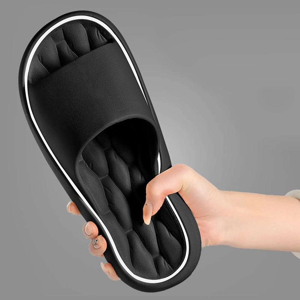 Color: SKY BLUE, Shoe Size: 36-37, Ships From: CHINA - BASATU Fashion Summer Cartoon Home Shoes Non-slip Soft Slides Lithe Comfort Sandals Men Women Couple Slippers Trendy Slippers