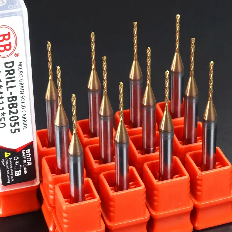 Hole Diameter: 11.8mm - BB 0.3~2.02mm Micro Drill Solid Carbide Bit Mini CNC Hole Making 3D Shank Diameter 4mm D4 Metal Steel Plastic 1PCS
