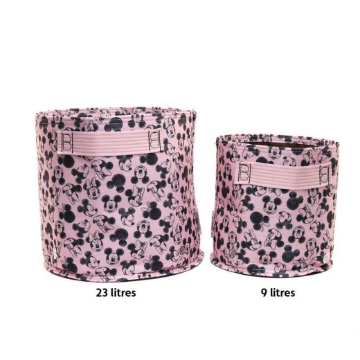 Eco Pot Fabric : Mickey & Minnie Mouse Small Pink