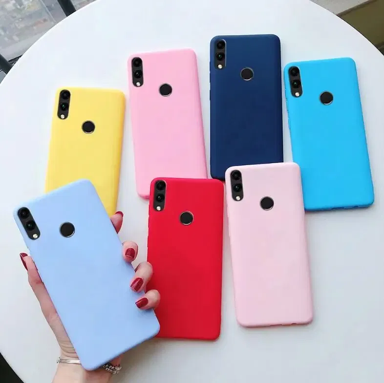Color: Red, Material: Carbon Fiber - Matte Soft Fundas for Huawei Honor 8X 8A 8C 8S 9 9A 9X 9C 9S 10 10X 20 lite 20S Mate 10 20 lite Mate 20 Pro Silicone Phone Cases