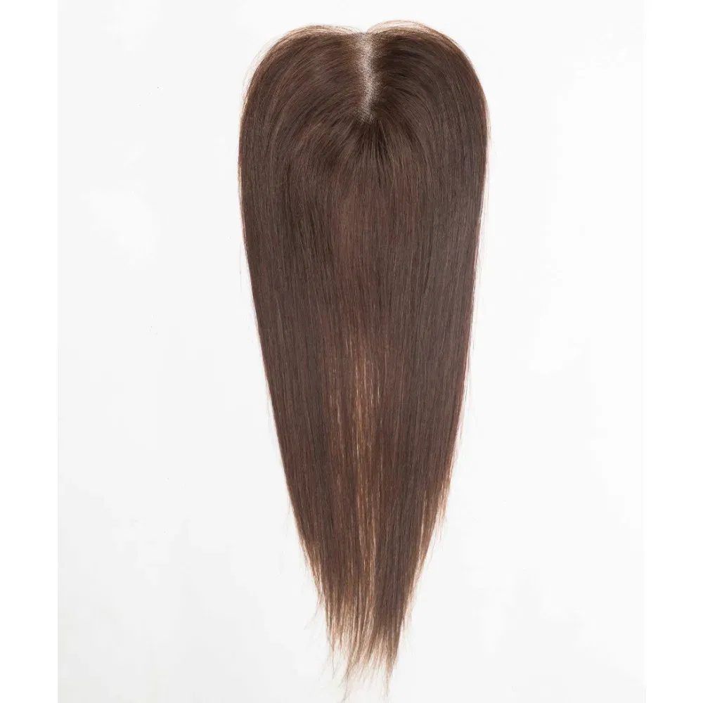 Toupee Color: 1820#, Toupee Size: 4x6, Toupee Design: free, Toupee Density: 120%, Length: 16 inches - 5.5X6inch Mono Base Brazilian Remy Human Hair Topper 12"-18" Double Pu Around Thick Invisible Mono Topper for Women Hairpieces