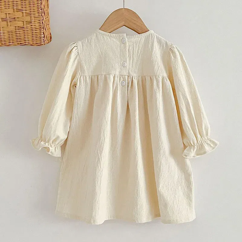Color: Red, Kid Size: 4 - Spring Autumn Kids Baby Girls Long Sleeve Sweet Lace Princess Dress New Kids Baby Girls Dress Children Clothes Dress