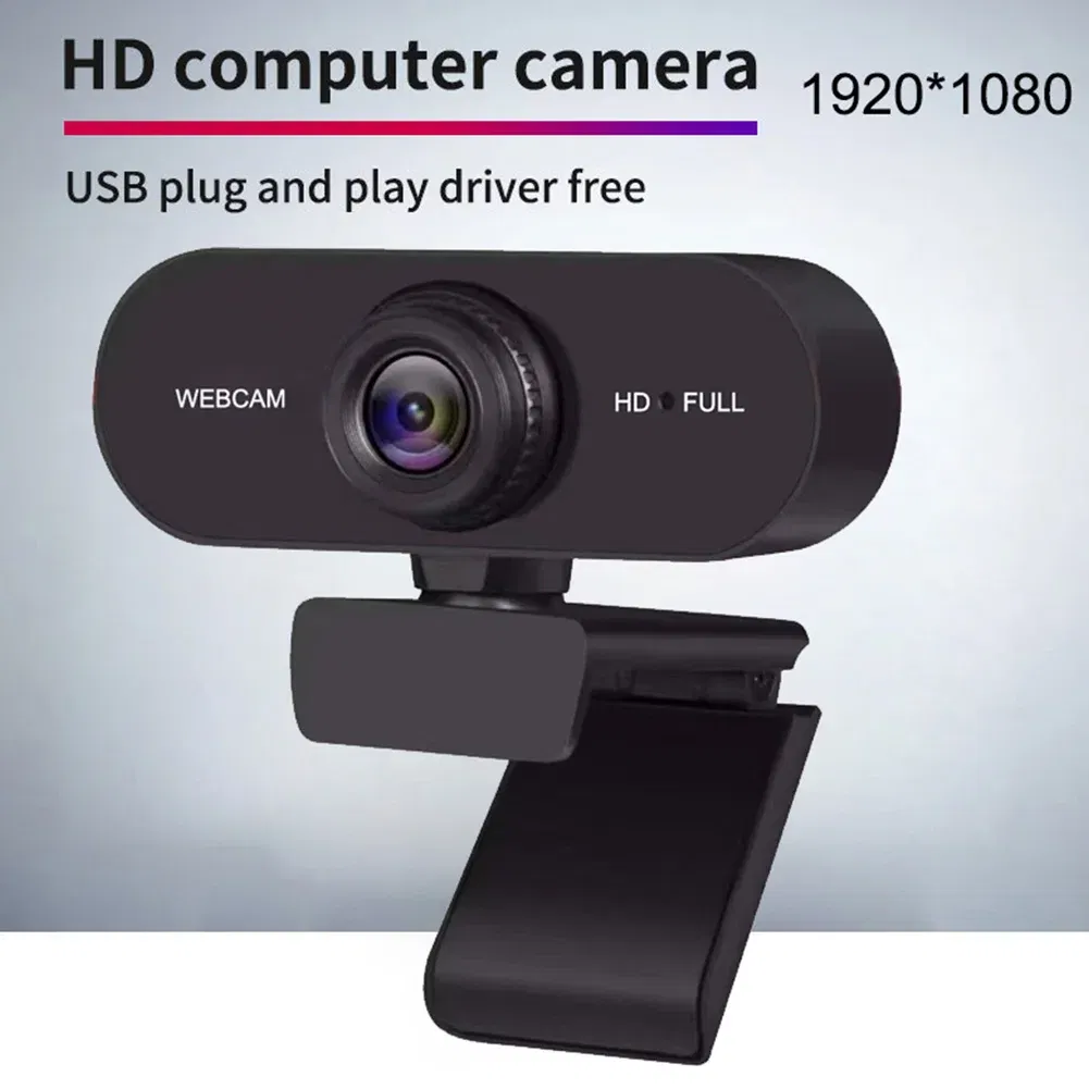 Color: WHITE, Ships From: CHINA - HD 1080P/2K Web Camera USB Camera Built In Microphone USB Network Camera Web Camera Autofocus Business Webcam for PC Laptop