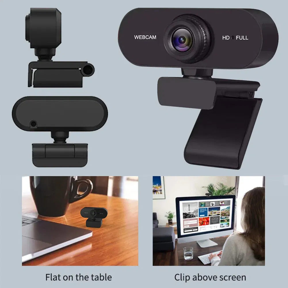 Color: WHITE, Ships From: CHINA - HD 1080P/2K Web Camera USB Camera Built In Microphone USB Network Camera Web Camera Autofocus Business Webcam for PC Laptop