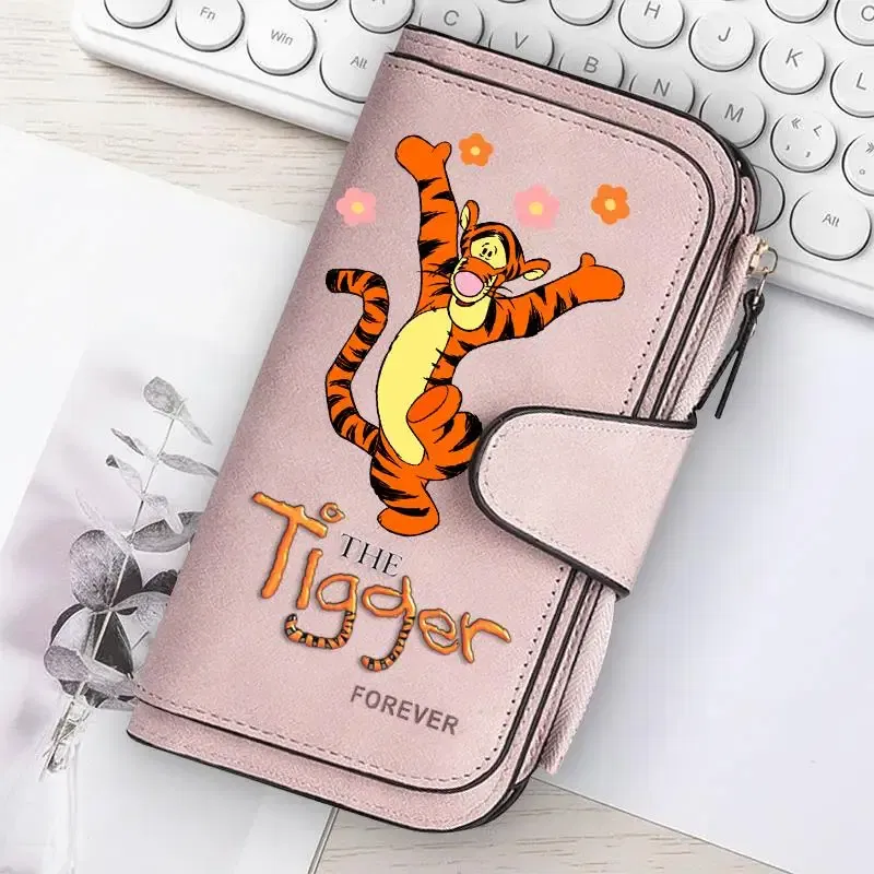 Color: Ivory - ? Winnie the Pooh Women Wallets Card Wallet Coin Wallet Womens Bags for Girls Purse ID Wallets Female Coin Purse Girls Gift