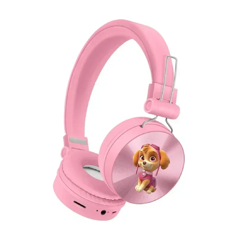 Color: Orange - Paw Cartoon Patrols Chase Skye 5.0 Bluetooth Headset Folding Series Wireless Sports Wireless Headset Cartoon Earphones Gift