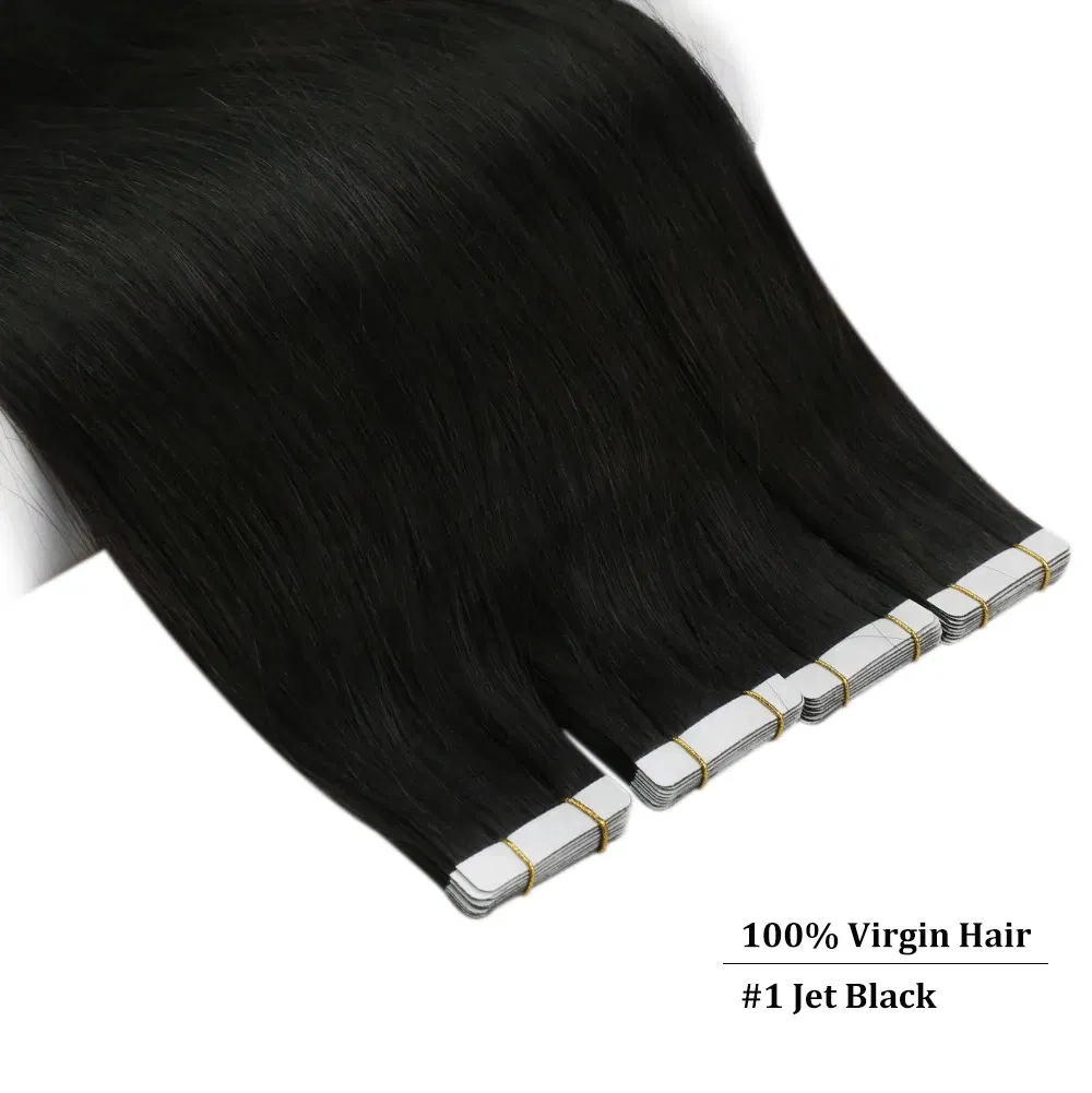 Color: Fuschia, Items per Package: 40 pcs, Length: 14 inches, Life Span: 12 months - [Last 12 Months] Ugeat Tape in Hair Extensions Virgin Human Hair 10A Grade Tape in Extensions  Human Hair