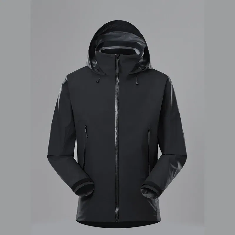 Color: black, Size: XXL - ARC Outdoor Men's and Women's, Fashionable, Windproof and Waterproof, Mountaineering, Breathable, Travel, Camping, Windbreaker
