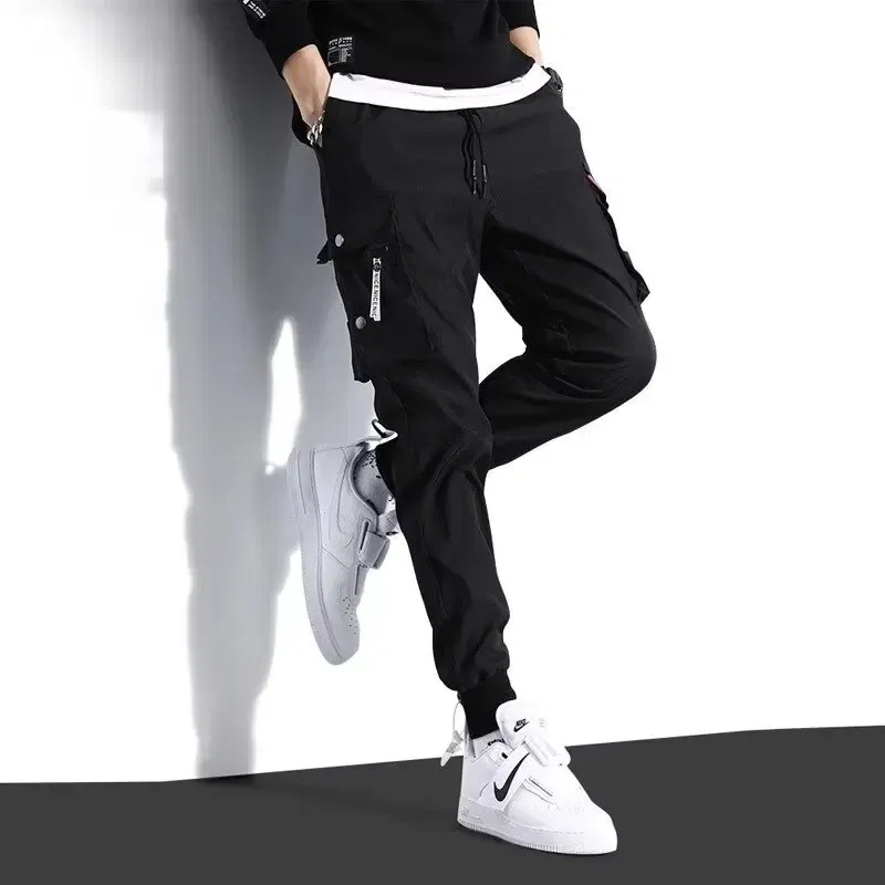 Color: black, Size: M - New Men Cargo Tactical Pants Work Combat Multi-pockets Casual Training Trousers Overalls Clothing Joggers Hiking Mens Cargo Pant