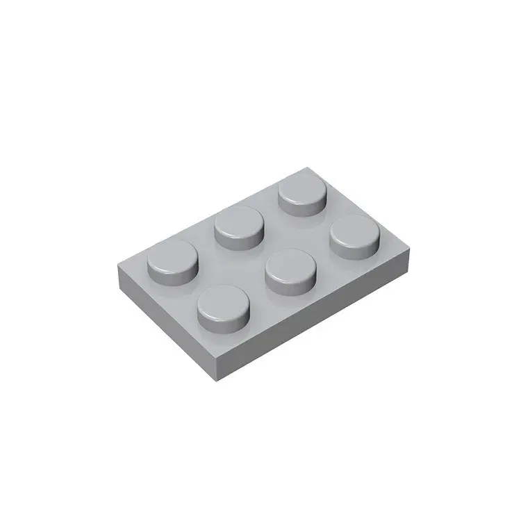Color: SKY BLUE - Gobricks GDS-510 Plate 2 x 3 compatible with lego 3021 pieces of children's DIY building block Particles Plate DIY