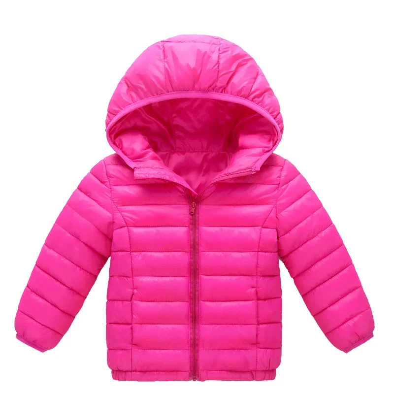 Color: black, Kid Size: 6 - Boys Girls Autumn Down Coats Kids Winter Windproof Jackets Children Solid Color Hooded Outerwear Teenager Fashion Warm Clothing