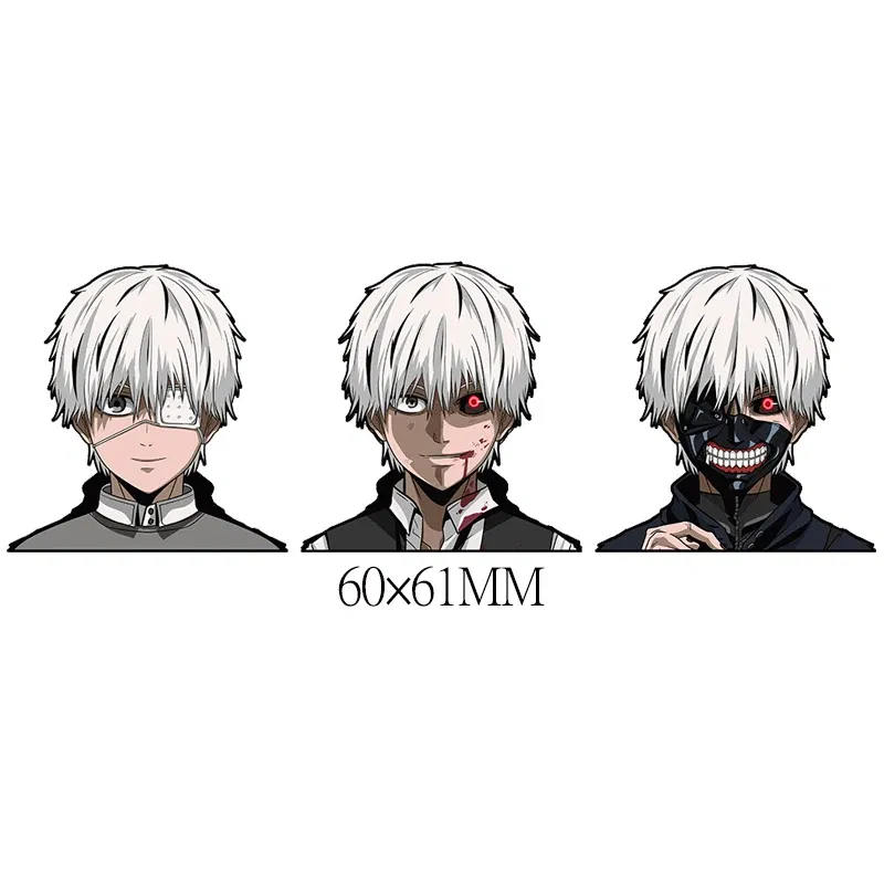 Color: transparent - Anime Mini Motion Stickers Pochita Power Denji Chainsaw Man Attack on Titan Decals for Phones,cup,laptop,Etc.Waterproof