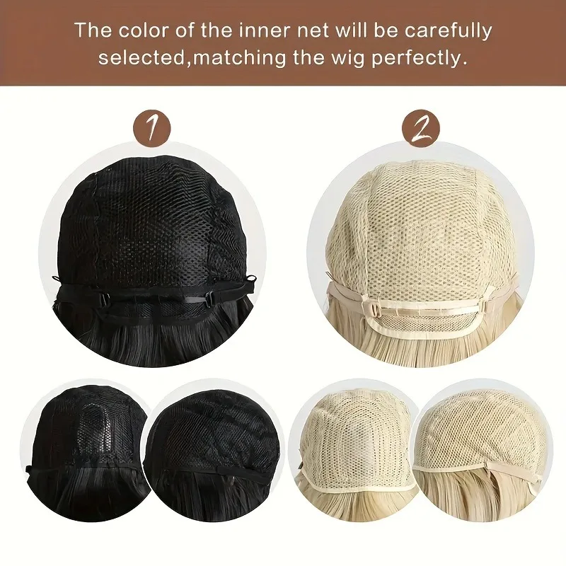 Color: T1B/33, Stretched Length: 26inches, Bulk Buy: 1pc - 26" Long Straight Synthetic Wig for Women with Bangs - Heat Resistant, Natural Soft Hair