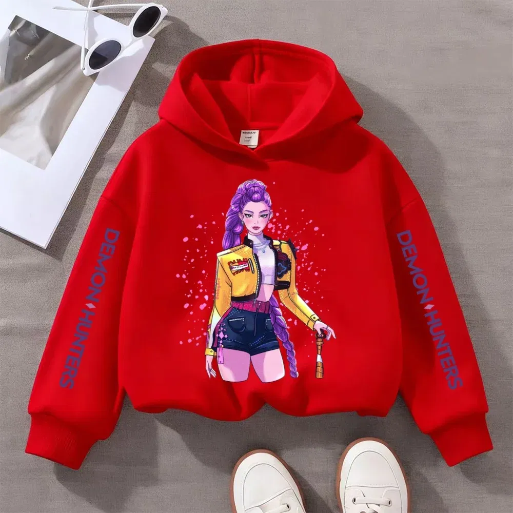 Color: Blue, Kid Size: 140 - Kpop Witch Hunt Children's clothing, including men's and women's spring and autumn hoodies and fashionable sweatshirts