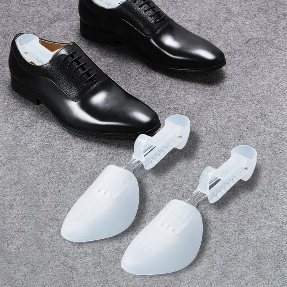 Color: Blue - 1/2/3Pair Plastic Shoe Stretcher for Men Women Leather Shoes Adjustable Portable Shoe Tree Stretcher Boots Rack Anti-deformation
