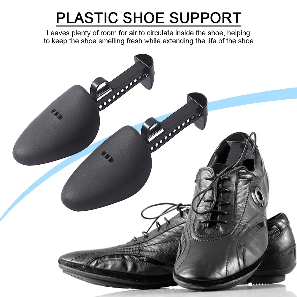 Color: Blue - 1/2/3Pair Plastic Shoe Stretcher for Men Women Leather Shoes Adjustable Portable Shoe Tree Stretcher Boots Rack Anti-deformation