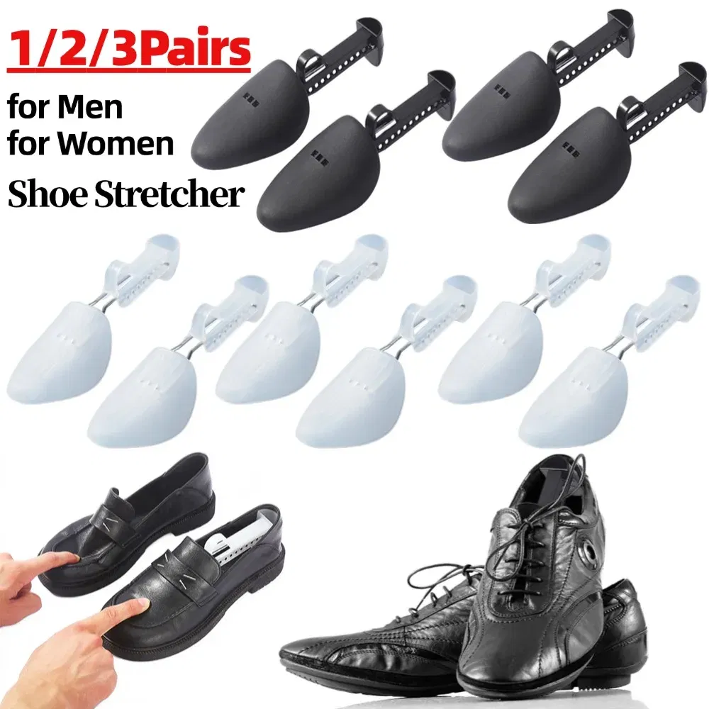 Color: Blue - 1/2/3Pair Plastic Shoe Stretcher for Men Women Leather Shoes Adjustable Portable Shoe Tree Stretcher Boots Rack Anti-deformation