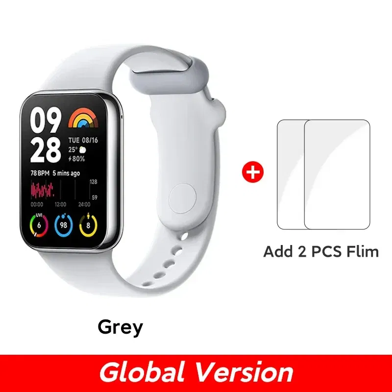 Color: Bright Yellow, Ships From: CHINA - New! Band 8 Pro Global Version Smart Wristband1.74" Color Square AMOLED GNSS Blood Oxygen Heart Rate Monitor Bluetooth 5.3