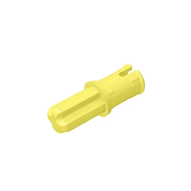 Color: Dark Red - Gobricks 10PCS Bricks Technical Axle 1 with Pin with Friction Ridges Lengthwise Compatible With 43093 Pieces of Toys Parts