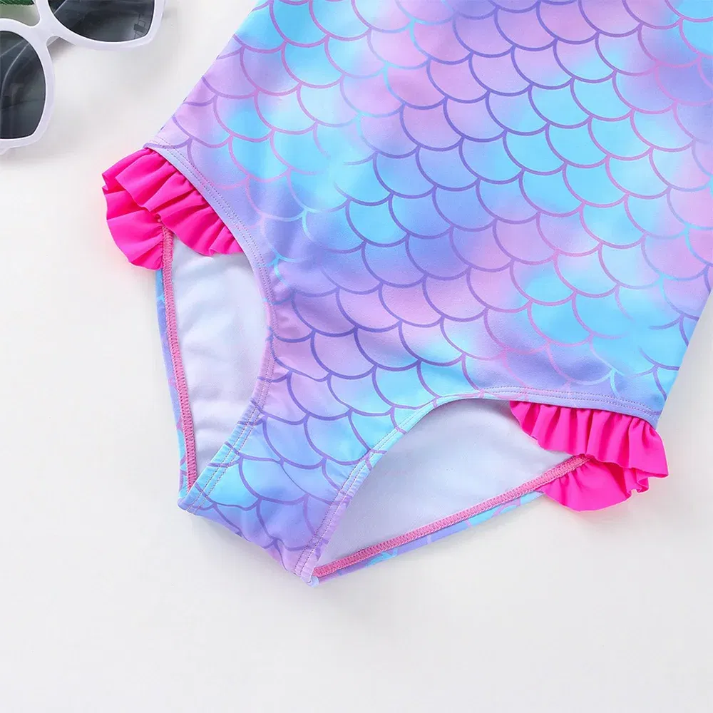 Color: black, Kid Size: 12M - Moana Baby Girl Mermaid Fish Scale Print Swimsuit One-Piece Swimwear Toddler Bathing Suit Beach Outfit