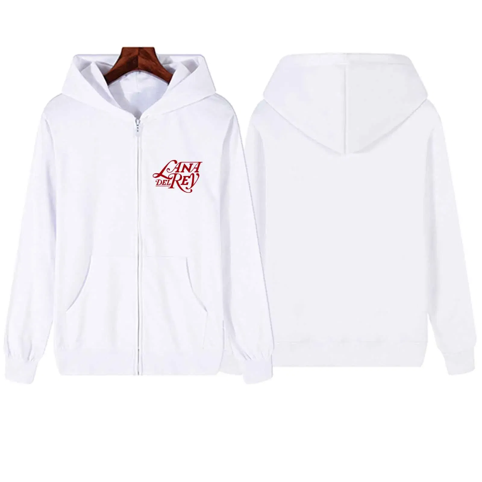 Color: Brown, Size: XXXL - Lana Del Rey Zipper Harajuku Streetwear Printing Music Fans Gift Hoodie Casual Pullover Tops Hoodie 2024 V-Neck Sweatshirts