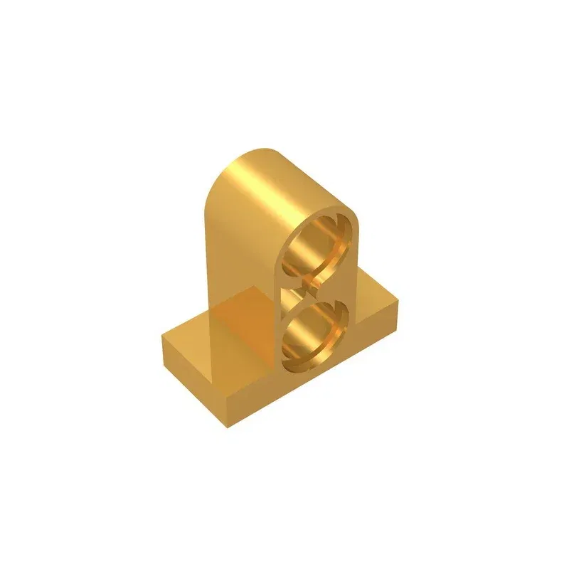 Color: VIOLET/?«?—?…° - Gobricks GDS-937 Technical, Pin Connector Plate 1x2x1 2/3 with 2 Holes  compatible with lego 32530 Educational Building Blocks
