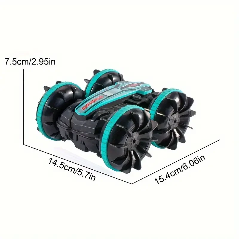Amphibious 4WD Stunt RC Car - 360 Rotation, Gesture Control, All-Terrain