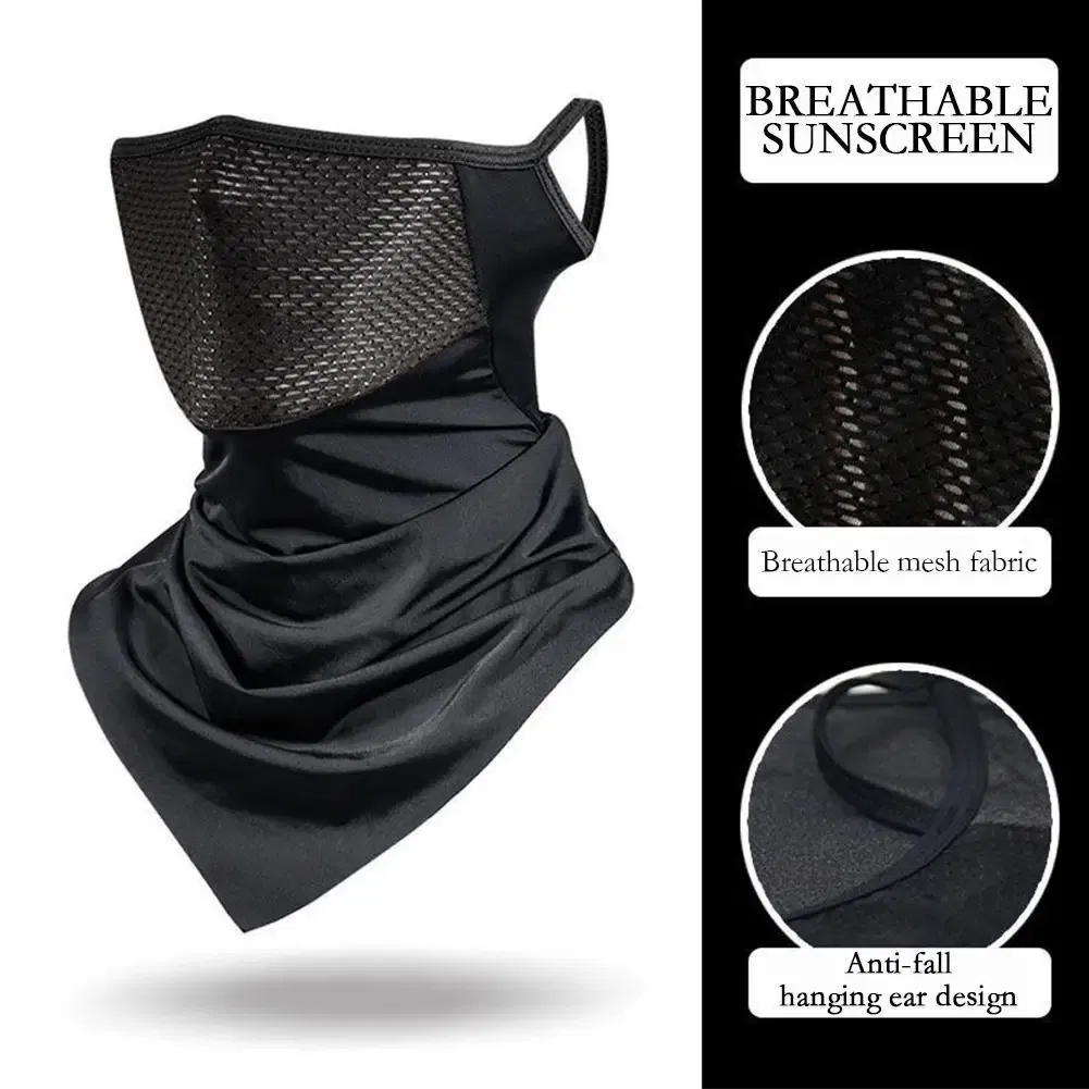 Color: Red, Ships From: CHINA - Breathable Sun UV Protection Hiking Outdoor Sport Cycling Wind Sun Protection Triangle Ear-hook Mask Cycling Sun Protection Mask
