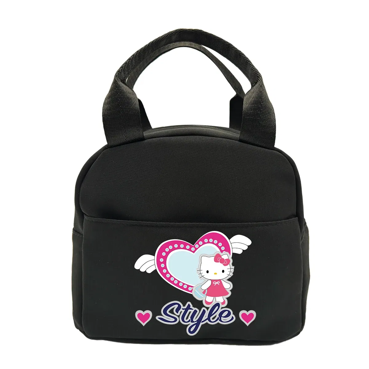 Color: Brown - Hello Kitty Children's Lunch Bag Primary School Lunch Box Bag Children's Best Gift Cartoon Mochila Best Gift for Children