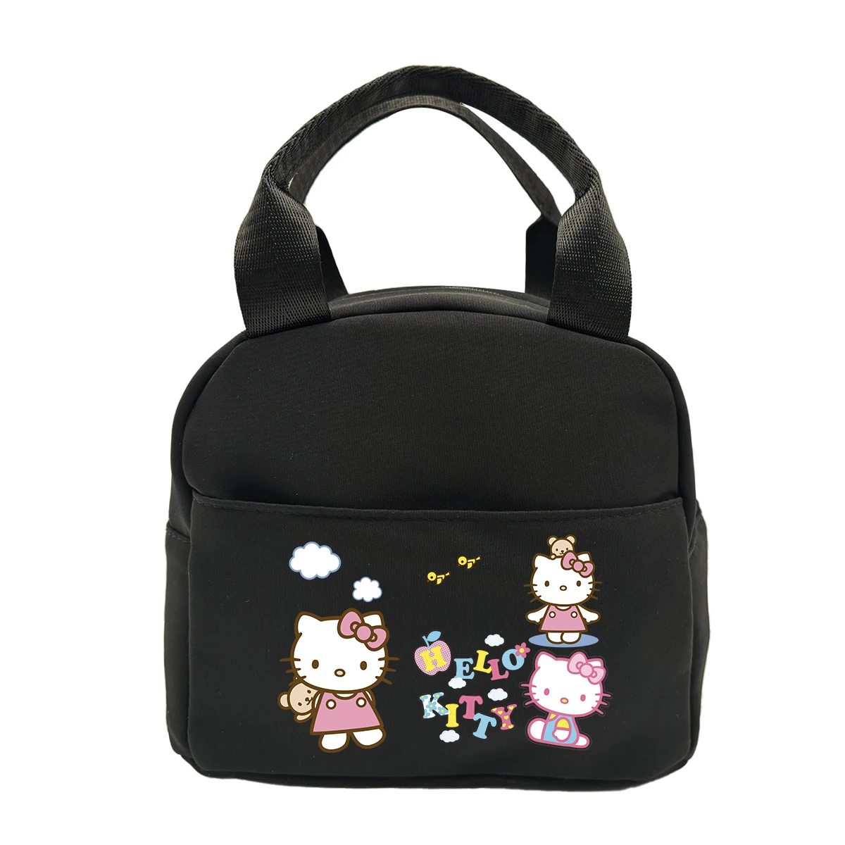 Color: Brown - Hello Kitty Children's Lunch Bag Primary School Lunch Box Bag Children's Best Gift Cartoon Mochila Best Gift for Children