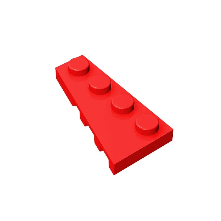 Color: Pink - BZB MOC 41770 2x4 Wedge Board (Left) High-tech Creative Technical Building Block Model Kids DIY Toy Brick Parts Best Gifts